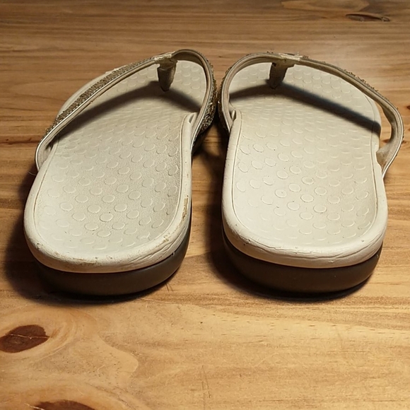 Vionic Tide Sequined Toe Post Flip Flops - Picture 5 of 11